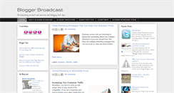 Desktop Screenshot of bloggerbroadcast.com