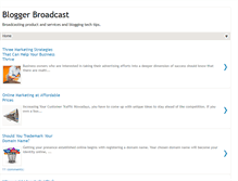 Tablet Screenshot of bloggerbroadcast.com